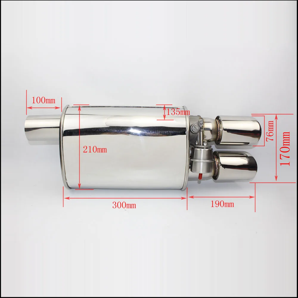 Universal Stainless Steel 2.5 3 inches Exhaust Pipe Electric Pipe Exhaust Electrical Cutout with Remote Control Wholesale Valve