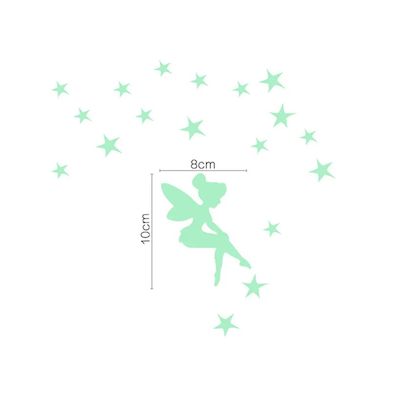 switch sticker wall decoration fairy luminous switch sticker cover protection wall stickers for kids rooms animals #F#40AT28 (4)