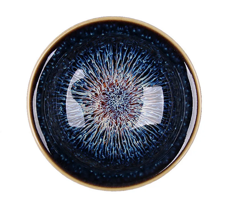 

New 1pcs Jingdezhen Heaven Eyes Tea Red Glaze Chinese Porcelain Traditional Skill Gentle Teacup Tea Set Bowl Drinkware
