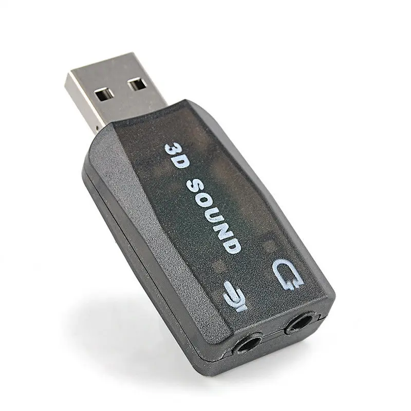 USB для 3 5 мм микрофона Разъем наушников стереогарнитура 3D Звуковая карта аудио