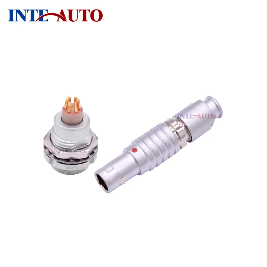 7 паяльные иглы кабель cconnector, штепсельная розетка, 1B M12, цилиндрические защелкивающиеся Разъем Заменить 1B серии odu, FGG.1B. 307 ECG.1B. 307