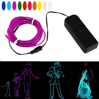 

High Brightness Luminous Line 3M EL Cold Light Wire Purple AI88