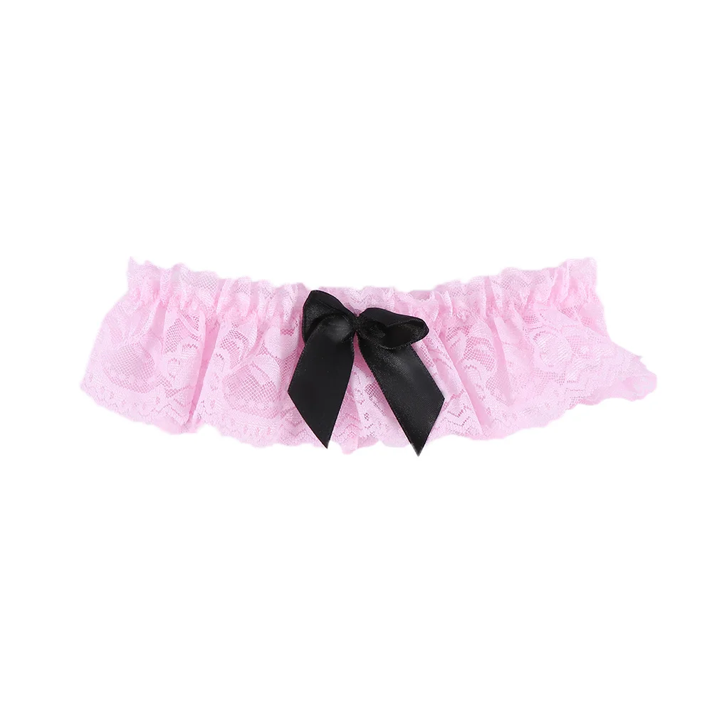 pink Модные подвязки для ног с поясом для женщин, для свадебной вечеринки, для невесты, сексуальные кружевные подвязки с цветочным бантом - Цвет: pink