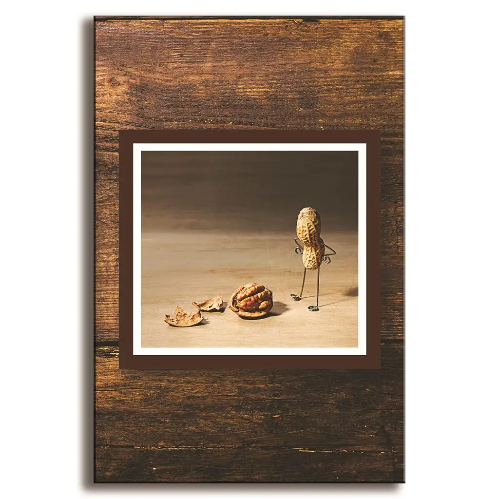 Canvas Art Cheap Taste Peanuts Man D Oil Painting on Canvas Framed Single Home Decoration Canvas ...