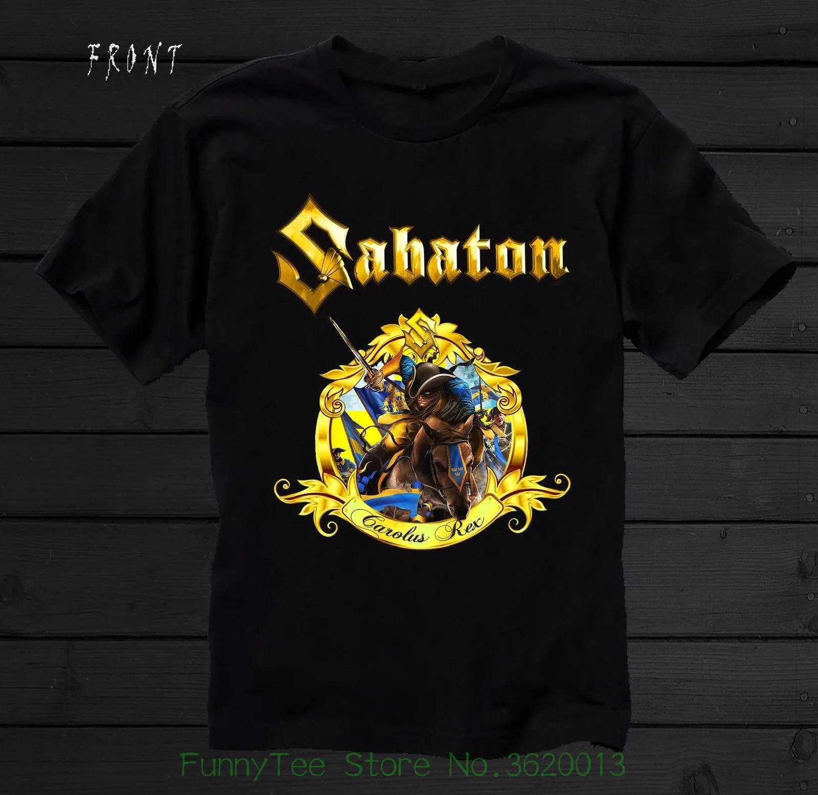 

Sabaton - carolu Slim S Rex - power Metal Band - accept - po Slim Werwolf , T _ Shirt - Sizes : S To 6xl