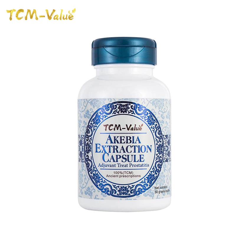 TCM-Value Akebia экстракционная капсула, Adjuvant лечение простатита, лечение отклонений мочевой системы, лечение сексуальной дисфункции 50 шт