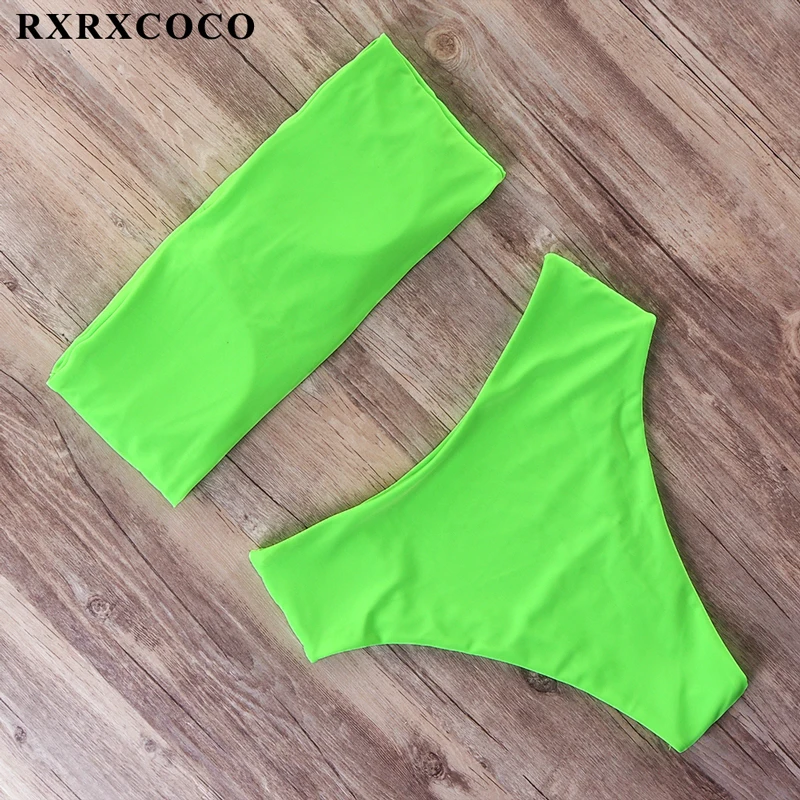 RXRXCOCO, бикини,, купальник, женский, высокая талия, бикини, набор, пуш-ап, сексуальный бандаж, купальник, женская летняя пляжная одежда