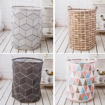 

Waterproof folding laundry basket bag dirty laundry basket large capacity clothing storage bag children's toy storage bucket