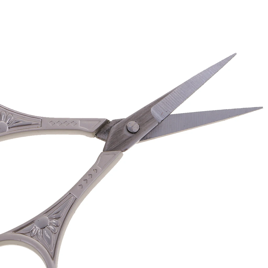 Stainless Steel European Vintage Floral Scissor for DIY Embroidery Sewing Craft Black/Sliver/Gold