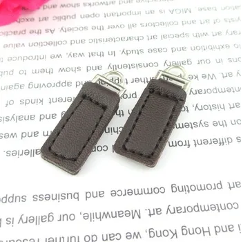 

40pcs rectangle Zipper Pull coffee* Zip Puller*Zip Fastener*zip slider*zipper replacement free shipping customize