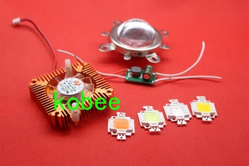 

10W Cool White Warm White Blue Royal Blue UV 395nm full spectrum High Power LED + 10Watt Driver + 50mm Lens+10w Heatsink