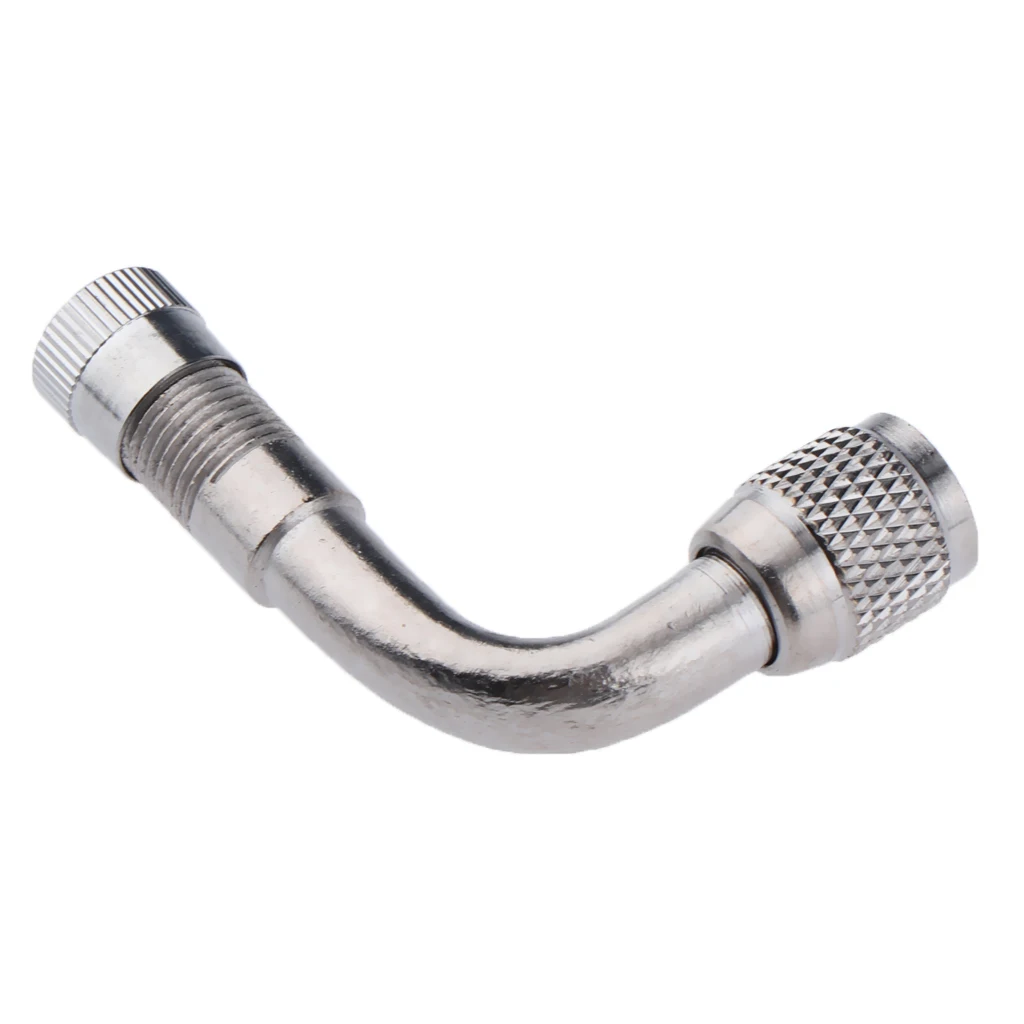 Car Motorcycle Tire Brass 45/90/135 Degree Lengthened Inflatable Tube Superior Quality With a Chrome Finish Superior Quality