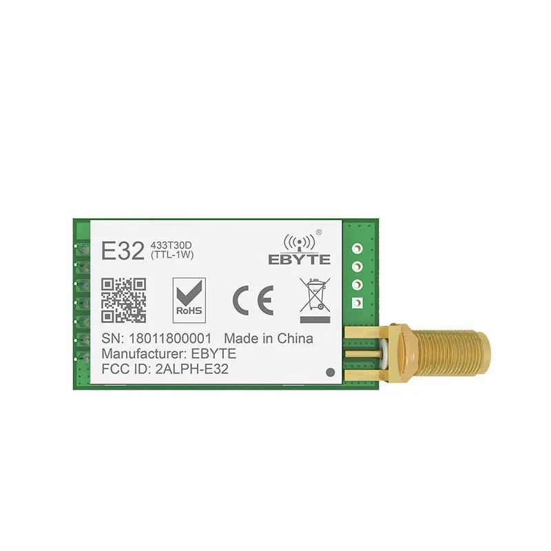 LoRa SX1278 SX1276 TXCO 433 МГц 1 Вт радиочастотный модуль E32-433T30D lora передатчик UART 433t30d дальность действия 8000 м беспроводной Радиочастотный приемопередатчик