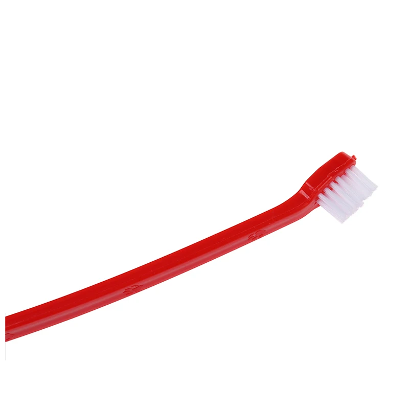 Профилактическая зубная щетка для питомца кошки с 2 головками отправка 1 шт в случайном цвете