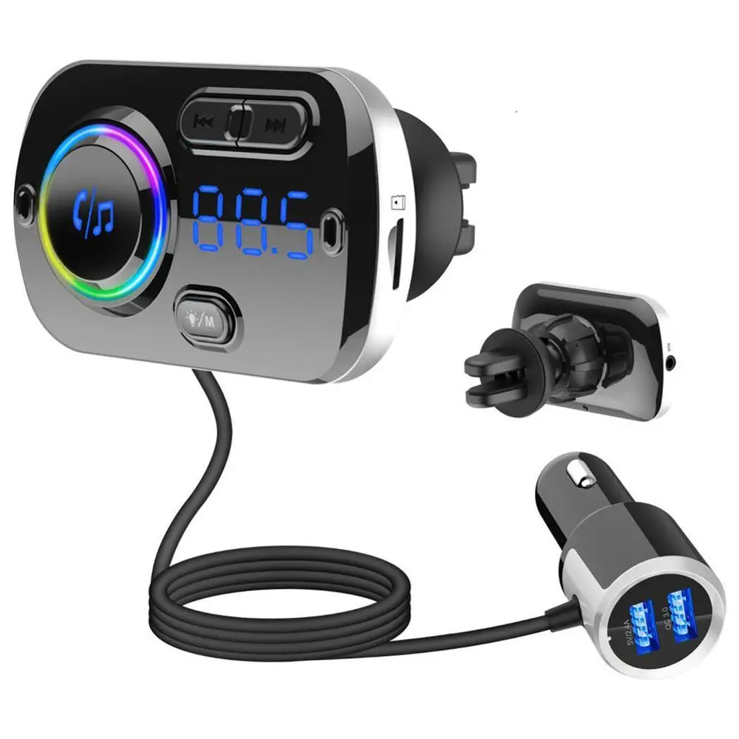 

Portable Bluetooth Car FM Transmitter Wireless Handsfree Adapter 0.2 About 10m MP3 Music 3W Player MP3/WMA/WAV