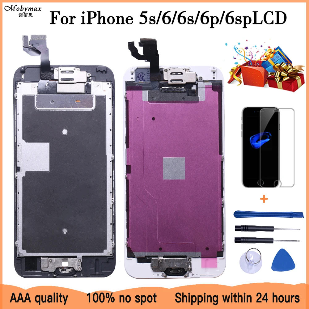 AAA +++ полная сборка для iPhone 6 6S Plus LCD с кнопкой возврата камеры завершенная замена