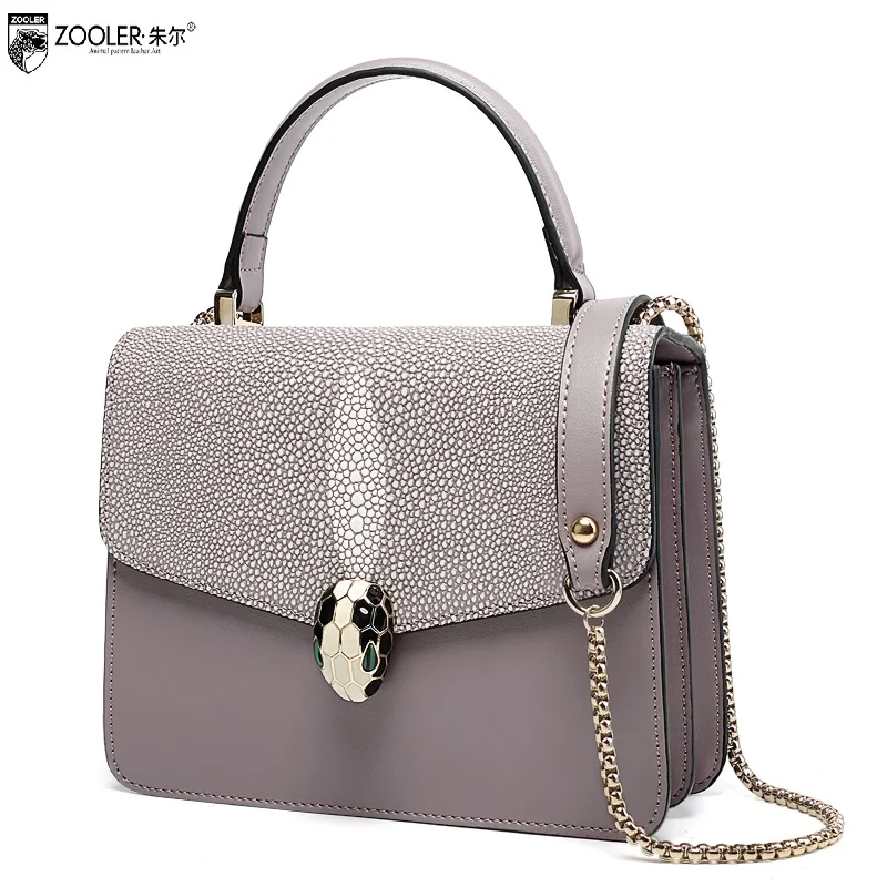 ZOOLER wholesale 2017 women cowhide bags genuine leather shoulder bag diamond designed handbag OL famous brand crossbody #1906