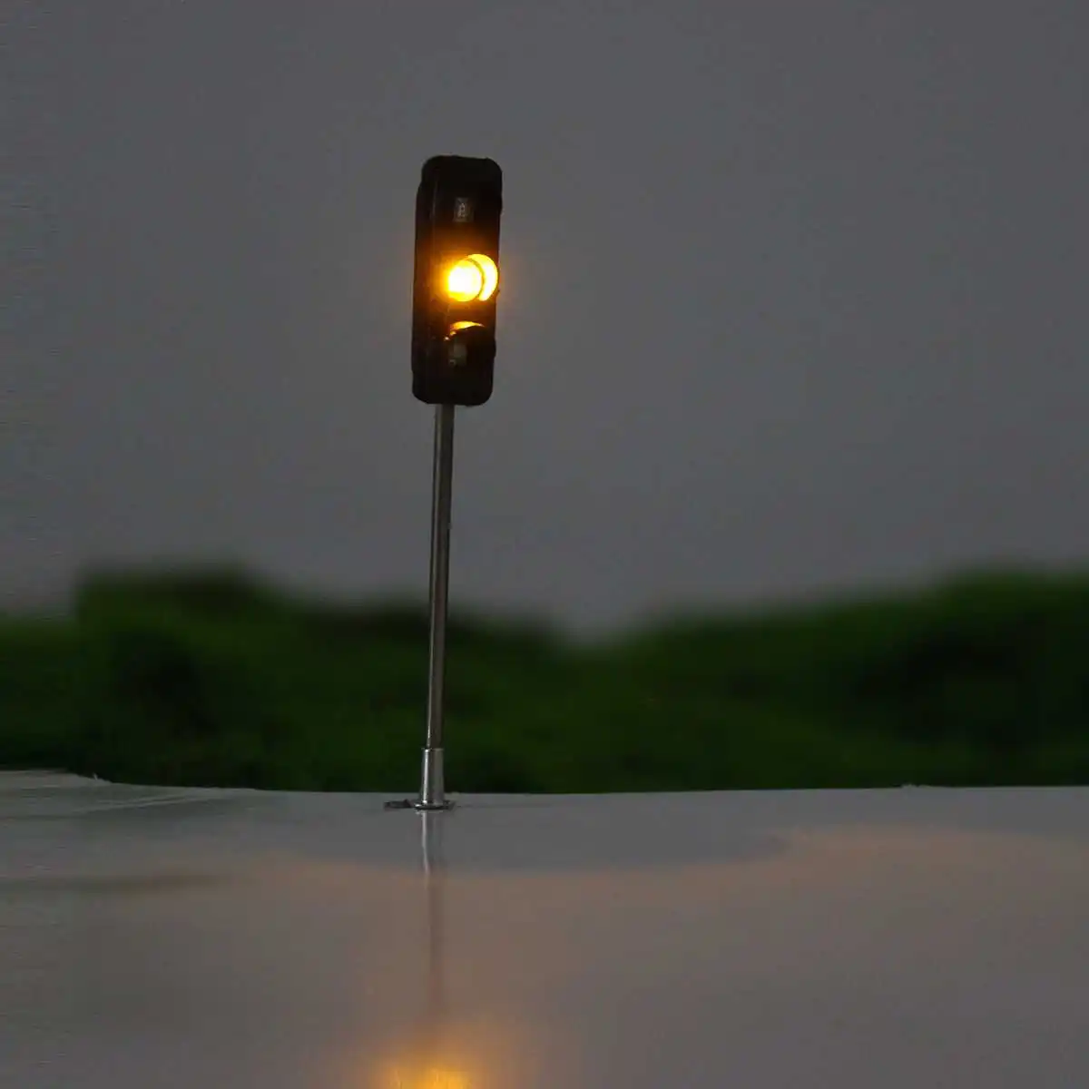 3 шт. конструкция Хо/ОО модель 3-светильник дорожный светильник s сигнальный светодиодный контур модель 50 мм DIY для архитектурной уличной железнодорожной дороги