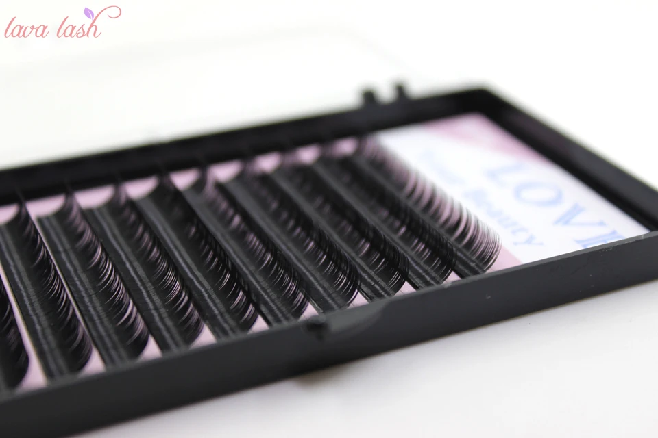 black volume eyelash extensions