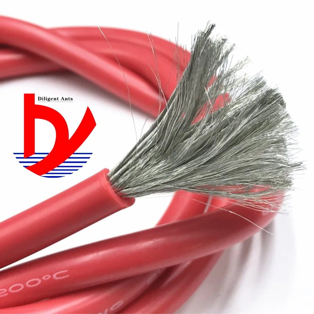 Оригинальный силиконовый провод 4 AWG кабель красный черный из луженой меди 4AWG 60 200 градусов