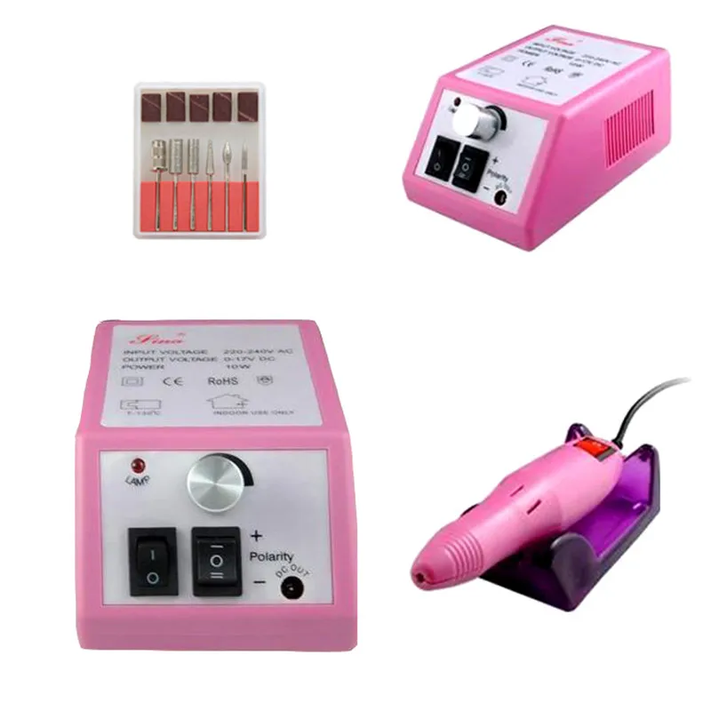 

Salon Electric Art Nail Drill Machine art Nail Manicure Kit Tool Nail File Bit Sand Nail Dryers Accessory 220v Eu plug HWC