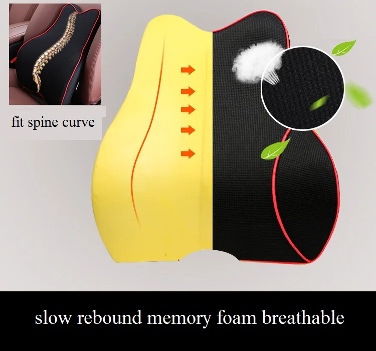 Ceny Ortopedyczna poduszka pod plecy poduszka do wsparcia odcinka lędźwiowego na siedzenie kierowcy samochodu szyja i poduszka pod plecy poliester obejmujący mięśnie talii
