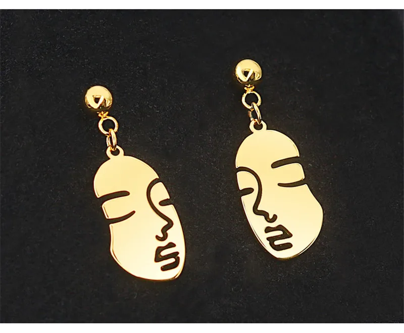 Дизайн женские серьги-гвоздики из нержавеющей стали для женщин модные золотые серебряные цвета ушные Подарочное кольцо