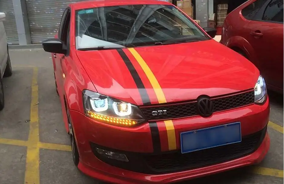 HID, 2011~, автомобильный Стайлинг для POLO фар, sharan, Golf6, routan, saviro, polo, passat, magotan, POLO Головной фонарь