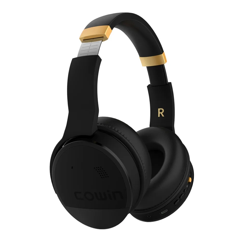 COWIN E8, активные наушники с шумоподавлением, bluetooth-наушники, микрофон, Hi-Fi, басы, беспроводные наушники, Накладные наушники для компьютера
