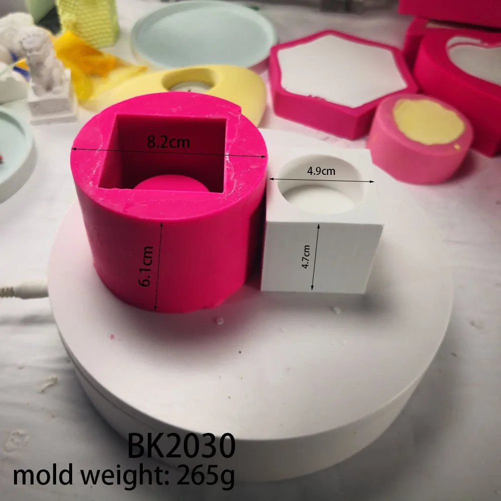 

BK2030 Small House Staircase Cement Flower Basin Silicone Mould Nordic Step Body Vase Model