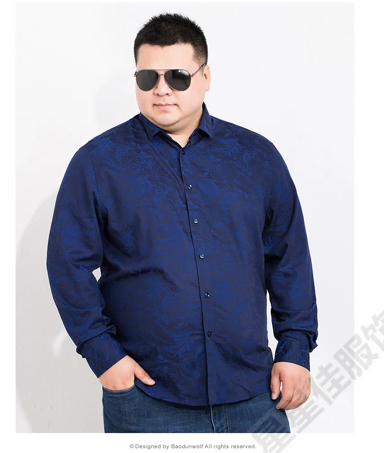 Плюс 8XL 6XL мужское роскошное платье с длинным рукавом тонкая рубашка Повседневная Фитнес стильное платье рубашки топы стильные мужские Платья с цветочным принтом рубашки