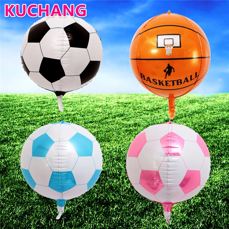 

1PC 22inch 4D Stereoscopic Football Basketball Helium Foil Balloons Birthday Party Wedding Decorations Baby Shower Supplies Toys