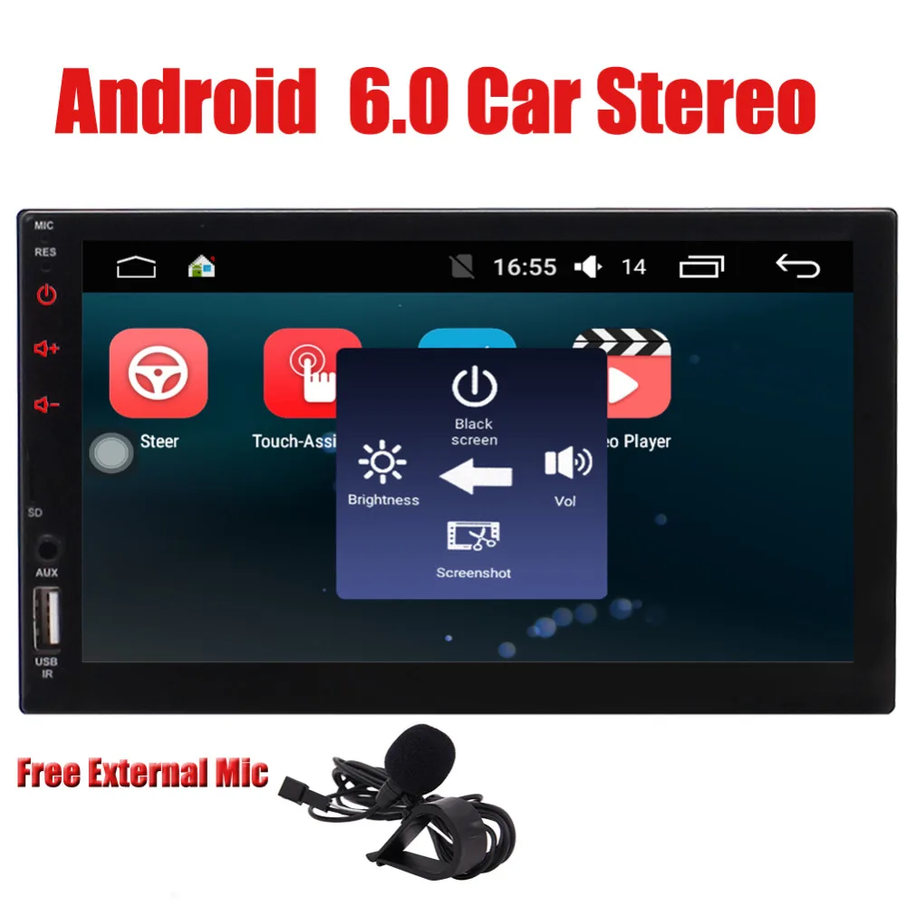 Двойной Дин Android 6 0 Quad CoreHead блок EinCar 2 Din стерео 7 ''Сенсорный экран gps СБ Navi
