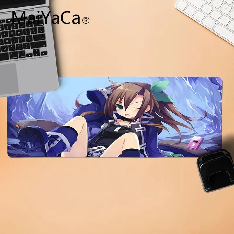 MaiYaCa винтажный классный Hyperdimension Neptunia аниме девушка большой коврик для мыши ПК компьютерный коврик прочный резиновый коврик для мыши - Цвет: LockEdge 30X90cm