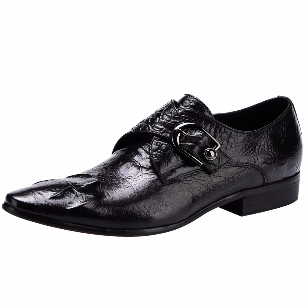 Chaussures Grande De Cuir Oxford Printemps Rétro Décontractée 2019 D'affaires Véritable Noir Formelle coffee En Hommes Taille Britanniques Crocodile Motif 5pqzxx8Wng