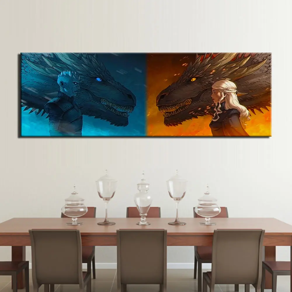 Modular HD printed canvas painting Picture wall game of thrones poster