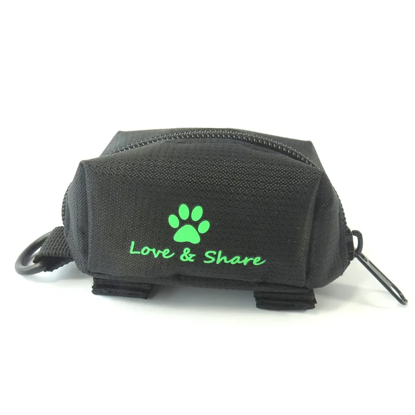 Fashion Waste Poop Bags For Pet Dog Cat Travel Pet Dispenser Waste Dog Puppy Pick-Up Bags Poop Bag Holder Hook Pouch #F#40DC14 (2)