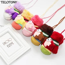 TELOTUNY/ г.; модные теплые вязаные варежки с веревкой для маленьких мальчиков и девочек; перчатки; IU20