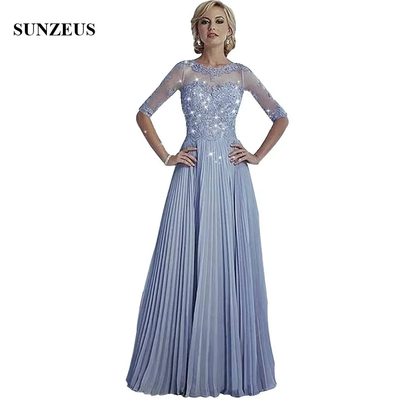 Gedrapeerde Chiffon Moeder Van De Bruid Jurken Met Applicaties Pailletten Geplooide Lange Lavendel Wedding Partij Jassen Voor Vrouwen CM0127 Gedrapeerde Chiffon Moeder Van De Bruid Jurken Met Applicaties Pailletten Geplooide Lange Lavendel Wedding Partij Jassen Voor Vrouwen CM0127