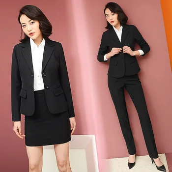 

Women's suit white-collar professional women's suit spring and autumn suit pants OL temperament business Slim overalls two-piece