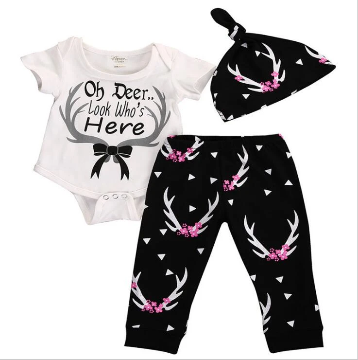 Drole La Phrase Bebe Fille Coton Vetements Ensemble Bebe Enfants Ins Vetements Outfit 0 3ans Barboteuses Costume Aliexpress