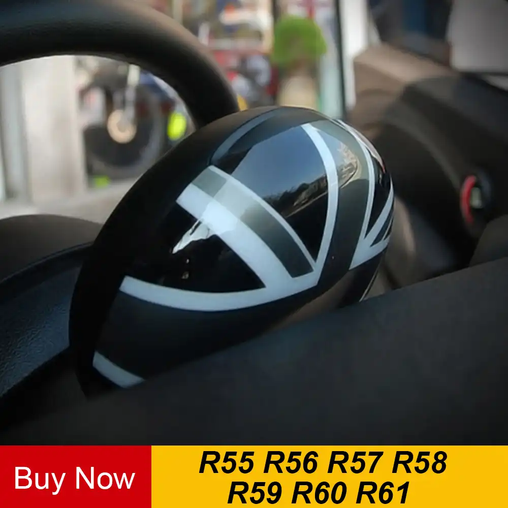 Areyourshop Union Jack UK Flag Rear View Mirror Cover Housing For MINI Cooper R55 R56 R57