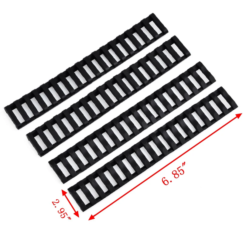 4 шт. тактическая лестница 18 слотов рельсовые крышки набор Пикатинни рельс крышка набор софтаир база-крепление для охоты