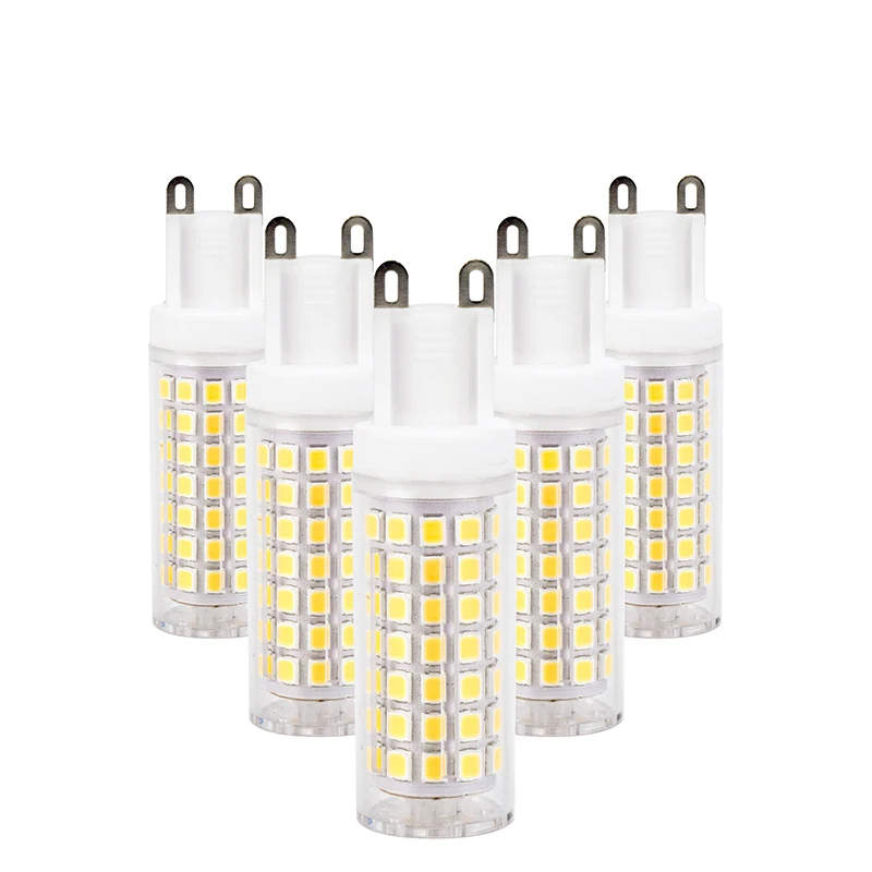 

5pcs G9 LED lamp no flicker 2835 SMD 220V 2W 4W 6W 8W LED 360 degree Ceramic Bulb Corn Light lamp replace Halogen for Chandelier