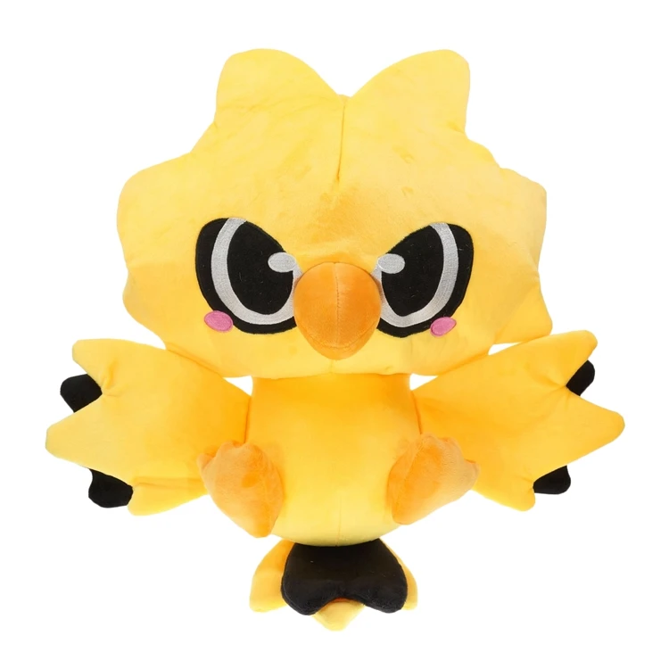 Милые Kawaii Moltres& Articuno& Zapdos Плюшевые Птицы игрушки животных 30 см - Цвет: Цвет: желтый