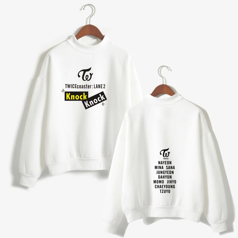Kpop Twice What Is Love Concert Same Printing Hoodies Sweatshirts For Once Supportive Unisex Turtleneck Hoodie Sweatshirt Xxxxl