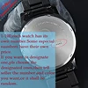 Epozz-reloj de cuarzo para hombre, cronógrafo de acero inoxidable, con números especiales, marca de lujo ► Foto 3/5