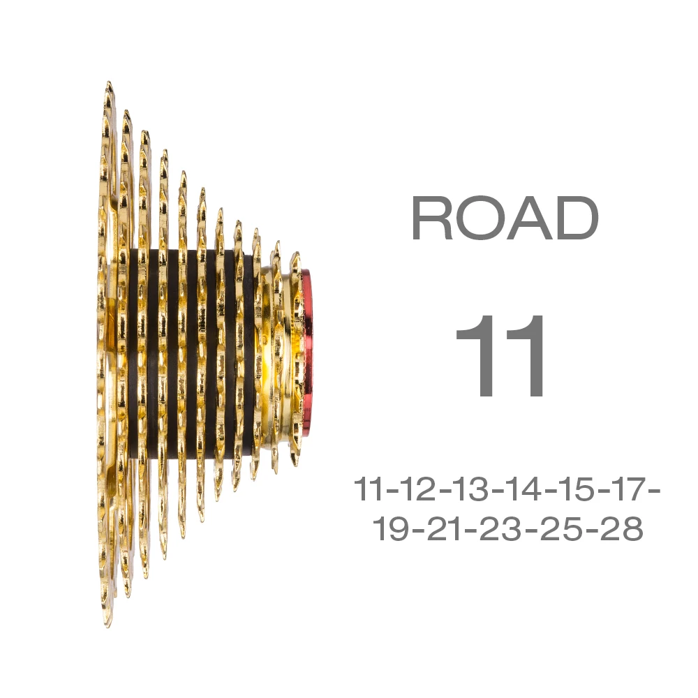 ZTTO Road Bike 11 Speed Golden Freewheel Gold Cassette Sprocket 11-28T Cycling For K7 Rival Force Ultegra Bicycle Parts ZTTO Road Bike 11 Speed Golden Freewheel Gold Cassette Sprocket 11-28T Cycling For K7 Rival Force Ultegra Bicycle Parts