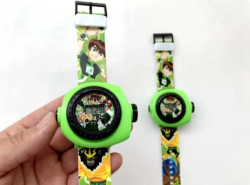1 шт. Мультяшные цифровые часы Ben 10 фигурки Ben10 проектор 20 стилей изображения детская Подарочная игрушка
