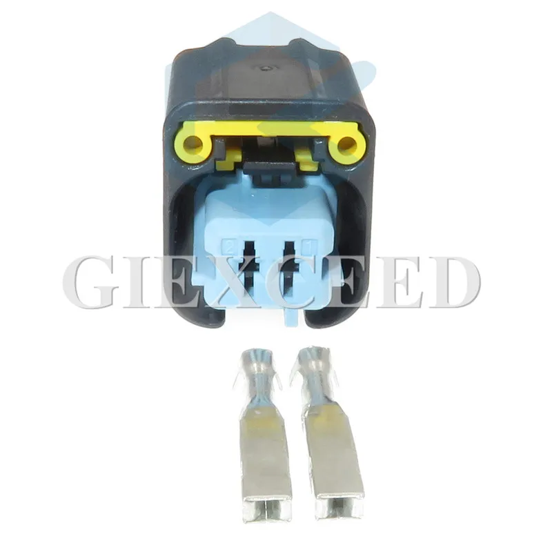

2 Sets 2 Pin Auto Engine Fan Water Temperature Sensor Plug Socket Waterproof Female Auto Connector For BMW MINI